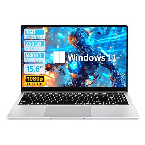 AUKABREX Laptop 15.6 Inch, 8GB/12GB RAM 256GB SSD, Celeron Processor N4000 (12GB RAM + 256GB SSD)