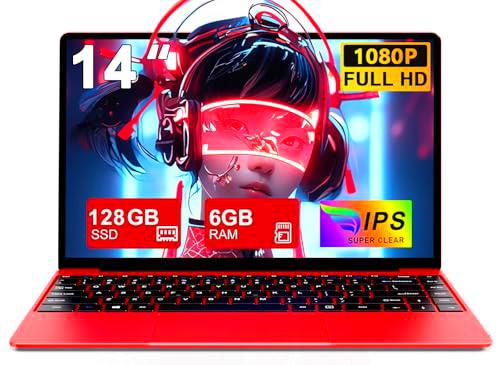 Ordenador Portatil Celeron N4020 Up to 2.8Ghz, Ordenadores Portatiles 14 Pulgadas Win 10 con 5G WiFi 6+128GB SSD Expansión 1TB