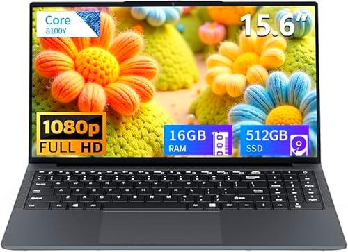 Ordenador Portatil 15,6 Pulgadas, Portatil Gaming 16GB RAM 512GB SSD