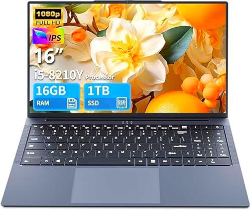 Ordenador portátil 16 Pulgadas, Portatil Gaming Core i5 hasta 3,60 GHz