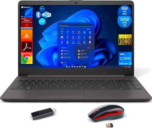 HP Portátil 250 G9, pantalla de ordenador portátil de 15,6 pulgadas Full HD