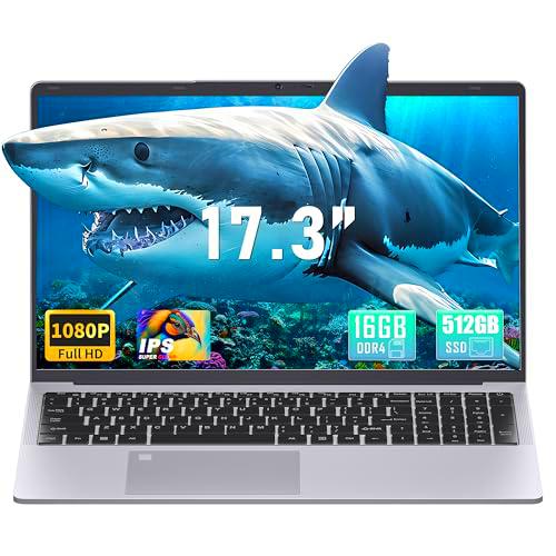 Fsjun Ordenador portátil Celeron N5095 de 17,3 pulgadas (hasta 2,9 GHz)