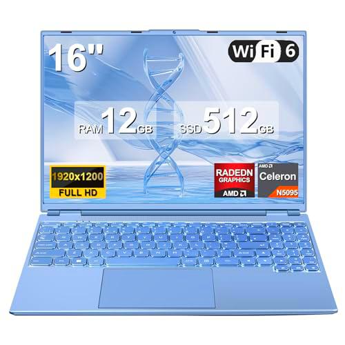 NOTODD PC portátil Win 11 Laptop 12+512GB 1TB SSD Expansión,- Azul