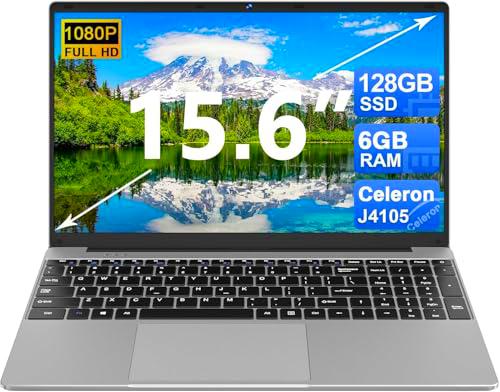 Ordenador portátil Notebook 15,6 pulgadas 5G WiFi 5000 mAh 128 GB ROM 1TB SSD extensiones 6 GB RAM