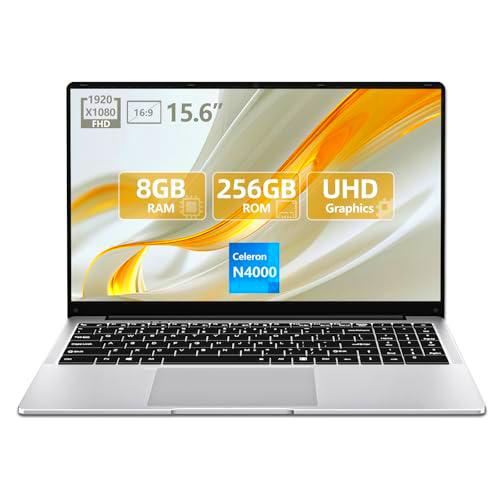 15,6 Pulgadas Ordenador Portatil, Celeron N4000 Laptop hasta 2,6 GHz