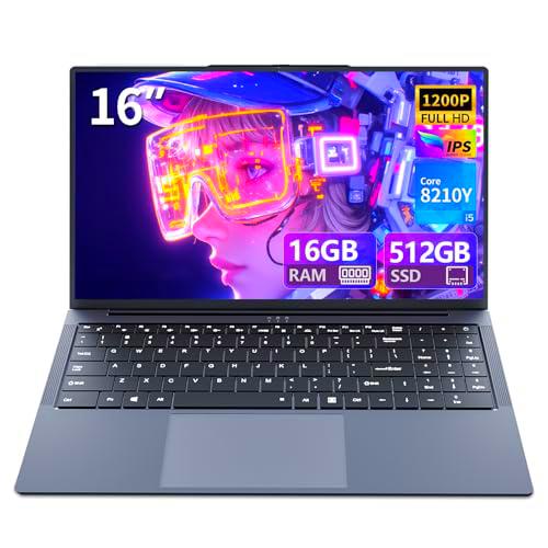 Moacreto Laptop 16 Inch, Core i5-8210Y Processor Laptop (16GB RAM+1TB SSD)