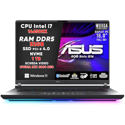 ASUS ROG STRIX G16 PC GAMING, NOTEBOOK GAMING I7-14650HX