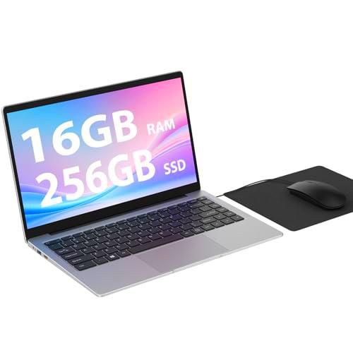 Ordenador Portatil 14,1 Pulgadas, 16GB+256GB SSD TF Expansión