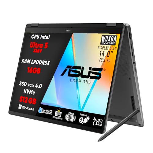 ASUS Vivobook 14 Flip 5 PC portátil, Notebook Intel Core Ultra 5