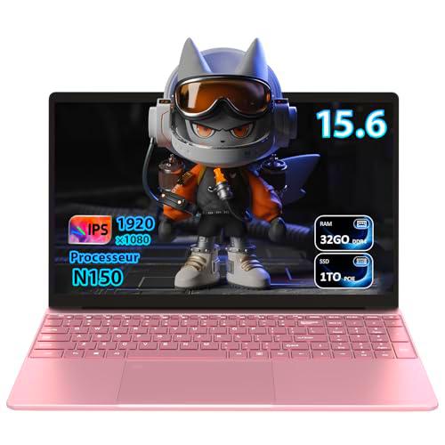 Pryloxen - Ordenador portátil ultrafino de 15,6&quot; FHD IPS