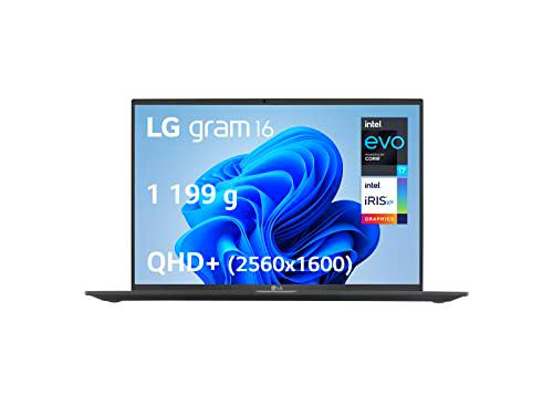 LG Gram 16Z90R-G.AD75F - Portátil 16&quot; 1199g, pantalla IPS QHD+ Formato 16:10