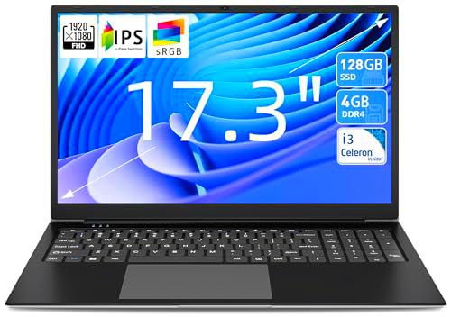 SGIN Ordenador portátil de 17,3 pulgadas, 4 GB de RAM