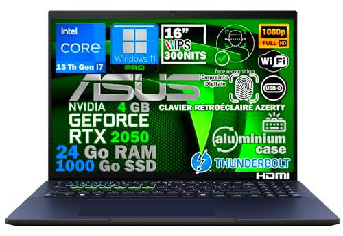 ASUS Ordinateur Portable Intel i7 13 Gén, RAM 24Go DDR5