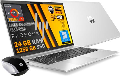 HP Probook 455 G10 - Ordenador portátil plateado de aluminio
