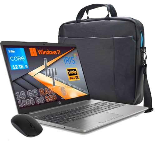 HP, 250 G9 PC portátil plata i5-1235U RAM 16GB DDR4 SSD M2 1000GB 15.6 pulgadas FHD Win 11 Pro teclado con iluminación de fondo