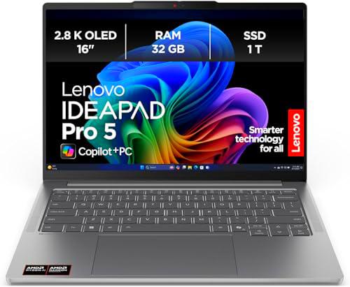 Lenovo IdeaPad Pro 5 AI Ordenador portátil, pantalla OLED de 16 pulgadas