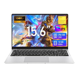 KAQIMOCI Ordenador Portátide 15,6 Pulgadas, RAM LPDDR4 6 GB Celeron N4000 SSD 256 GB