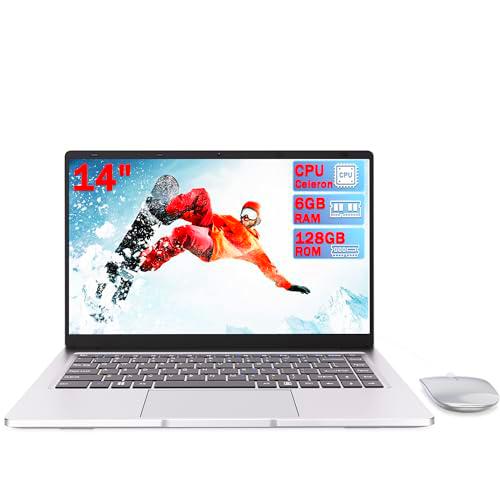 14'' HD Ordenador portátil (Celeron N4000, RAM 6 GB