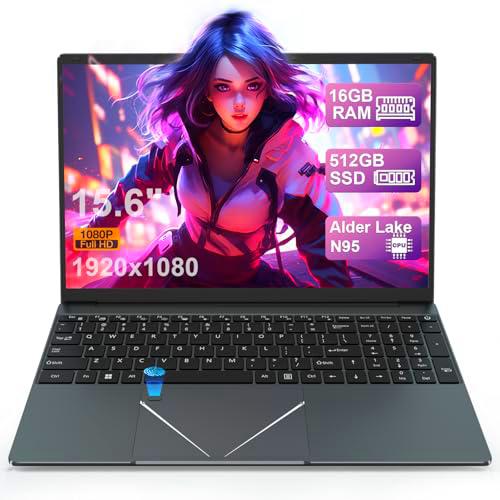 PINSTONE 15,6" Ordenador portátil FHD Alder Lake-N95 (hasta 3,4 GHz)
