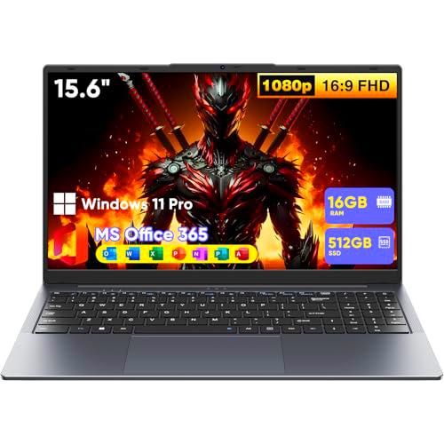Upbud - Ordenador portátil de 15,6" Ultraligero Window 11 Pro