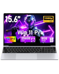 FUNYET 2025 PC Portatile 15.6 Pollici LPDDR4 8 GB RAM 256 GB SSD Laptop Win 11 Pro IPS FHD 1920x1080 Celeron N4000 Notebook Supporta l'espansione TF Card 1TB