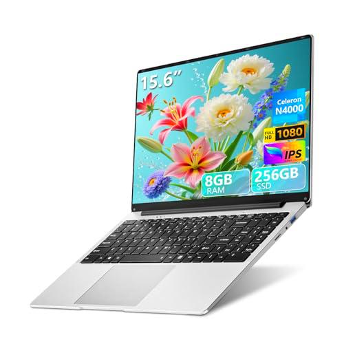 YOZISUAN Laptops with Celeron N4000, 2025 Gaming Laptop for 8GB LPDDR4 256GB SSD