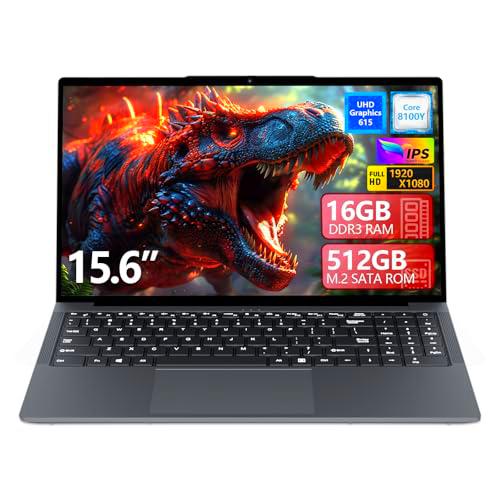 15,6 Pulgadas Ordenador Portátil ,PC Portatil 16GB RAM 512GB SSD PC Portatil