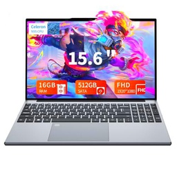 KAQIMOCI Ordenador Portátil 15,6 Pulgadas, 16 GB RAM