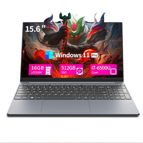 Xrenbuw Laptop 15.6 Inch, 16GB RAM 512GB SSD, Core i7-6500U