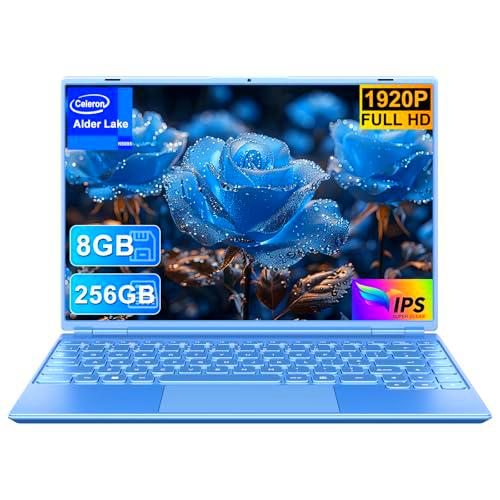 Ordenador portátil Win11 Notebook 14 pulgadas 6GB 256GB SSD Expansion 1TB -Blue