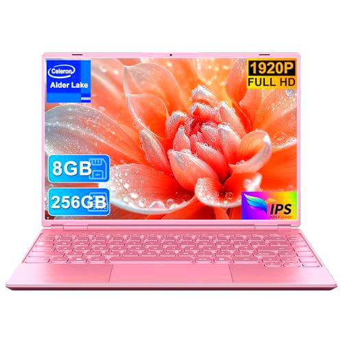 NOTODD Ordenador Portátil 14 Pulgadas 8GB RAM 256GB SSD 1TB Expand Celeron N5095 (Hasta 2.9Ghz)