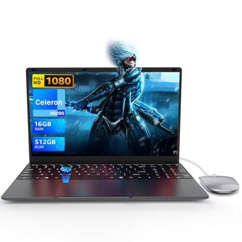 PINSTONE PC Portátil de 15,6 Pulgadas, 16 GB de RAM