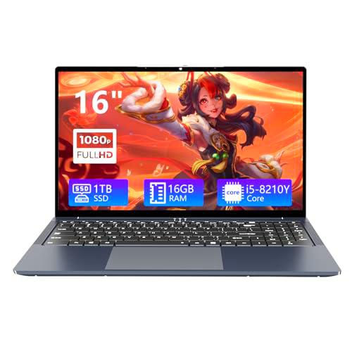 Ordenador portatil 16 Pulgadas, PC Portatil Core i5 hasta 3,60 GHz