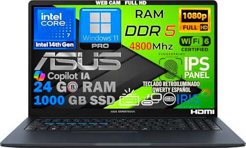 ASUS Ordenador Portátil, Intel Core i7 14ª Gen, RAM 24GB DDR5