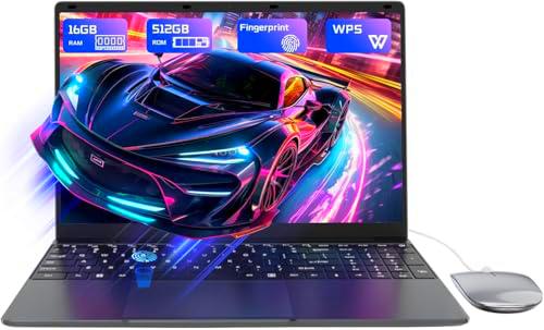 PINSTONE 15,6" Ordenador Portátil 16GB RAM 512GB SSD