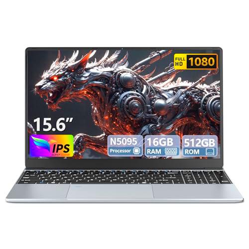 15,6 pulgadas Ordenador Portátil - Win 11 PC Portátil 16GB RAM 512GB SSD
