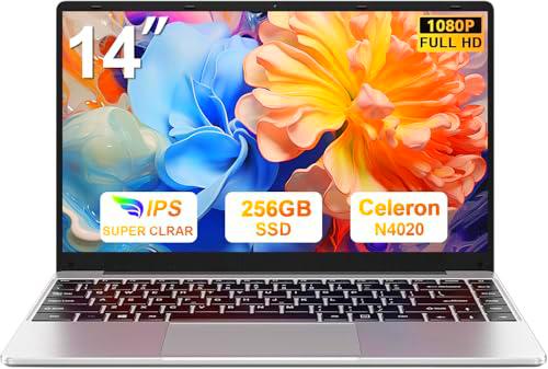 bvate PC portátil de 14 pulgadas Win 11 256 GB ROM Celeron N4020 2.4G + 5G WiFi upto 2.8 GHz Soporta expansión SSD 1TB 4.2 USB HDMI teclado italiano membrana ratón inalámbrico