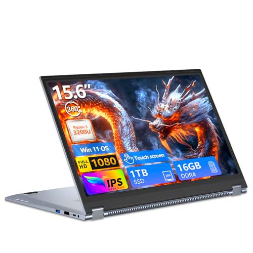 Ordenador Portátil 2 en 1, PC Portátil R3 3200U CPU