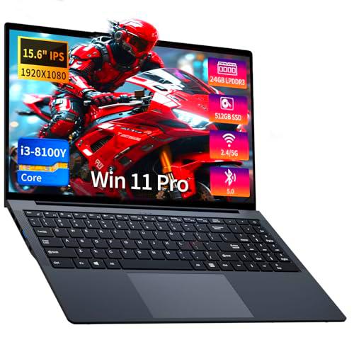 Portátil 15.6 Pulgadas, Ordenador Portatil Core I3-8100Y CPU