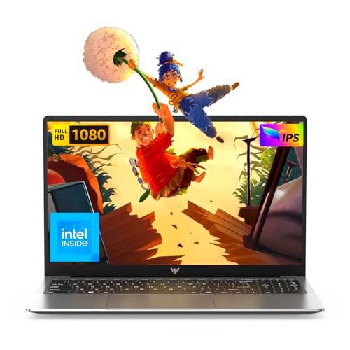 Tivique Ordenador Portátil 15,6" FHD, 16GB RAM, 512GB SSD