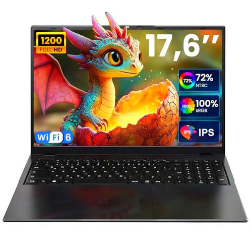 jumper Ordenador portátil de 17,6 pulgadas, pantalla 100% sRGB FHD