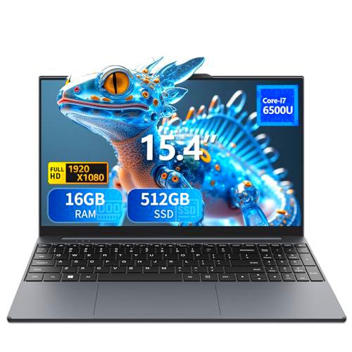 KAQIMOCI Portátil de 15,6 Pulgadas, Core i7 6500U hasta 3,1 GHz
