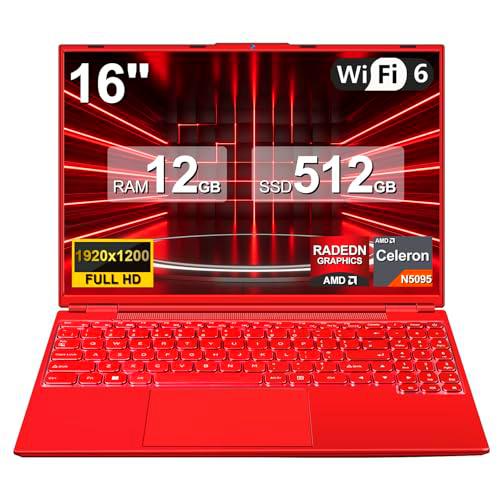 NOTODD Ordenador Portátil 16 Pulgadas Celeron N5095 Up to 2.9Ghz