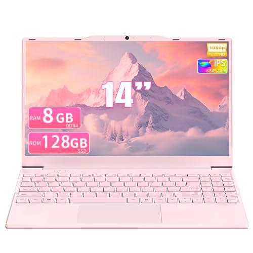 AocBook - Ordenador portátil de 14" ultrafino, color rosa pastel