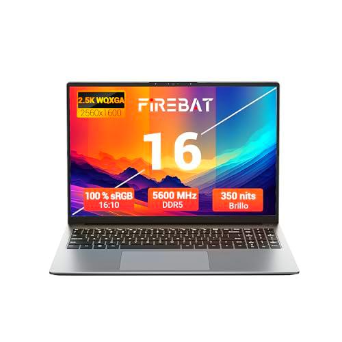 FIREBAT Computer portatile da gioco, 16 pollici 2560x1600 QHD,Ryzen7 8745HS,scheda Grafica Radeon 780M,RAM DDR5 5600 MHz