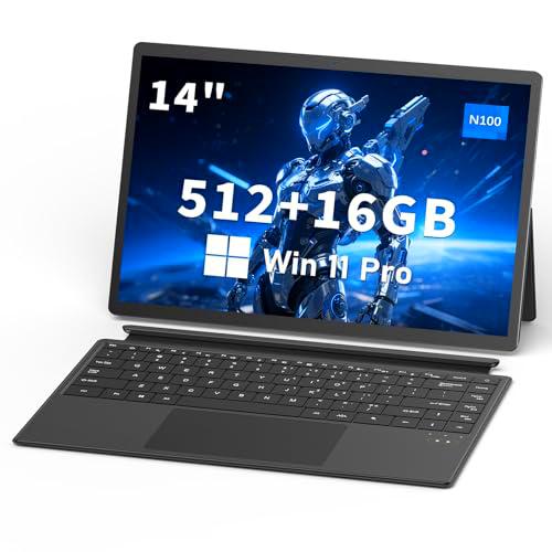 FUNYET Portátil 2 en 1, Sistema Win 11 de 14 Pulgadas Laptop