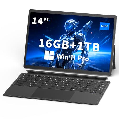 FUNYET Portátil 2 en 1, Sistema Win 11 de 14 Pulgadas Laptop