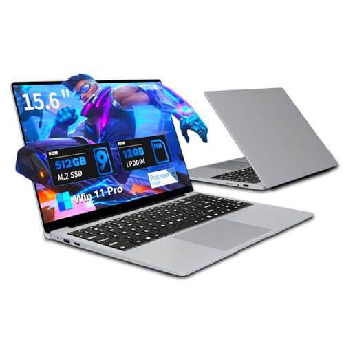 15.6 Pulgadas Ordenador Portatil, Win 11 PC Portátil Celeron N4000 CPU