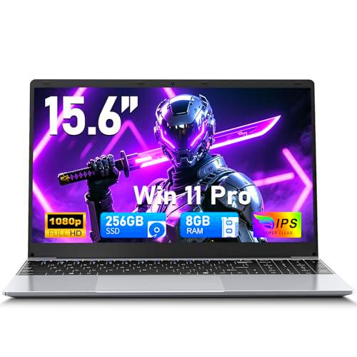 FUNYET Nuevo Ordenador Portátil 15.6 Pulgadas Win 11 Portátil 8GB RAM 256GB SSD TF 1TB FHD 1920x1080 Celeron N4020 hasta 3,4 GHz Laptop Soporte 2.4G+5G WiFi BT 5.0 USB 3.0 HDMI Mini Puerto Multimedia