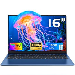 CHIFUYOU Ordenador portátil 16 GB RAM 1 TB SSD pc portátil empresarial de 16 Pulgadas N150 3,6 GHz